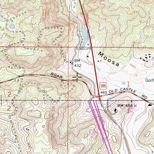 Topographic Map of Interchange 41, CA