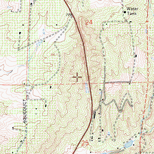 Topographic Map of Interchange 43, CA