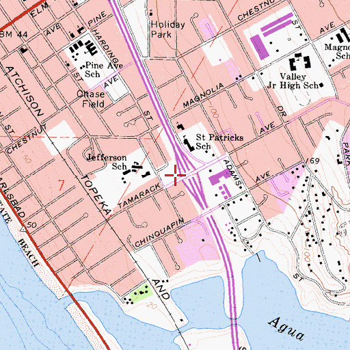 Topographic Map of Interchange 49, CA