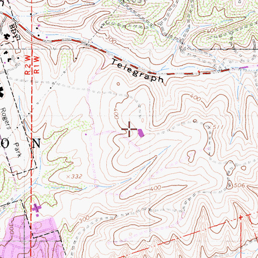 Topographic Map of Sharp Chula Vista Medical Center, CA