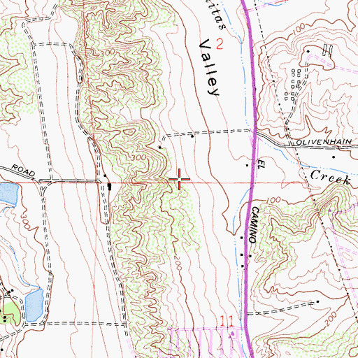 Topographic Map of Forum Shopping Center, CA