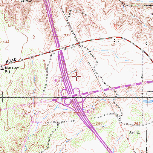 Topographic Map of North City Water Reclamation Plant, CA