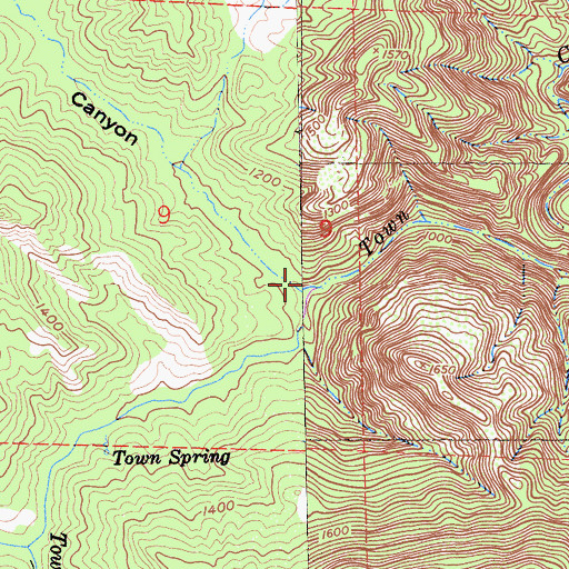 Topographic Map of McLaughlin Canyon, CA