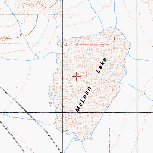 Topographic Map of McLean Lake, CA
