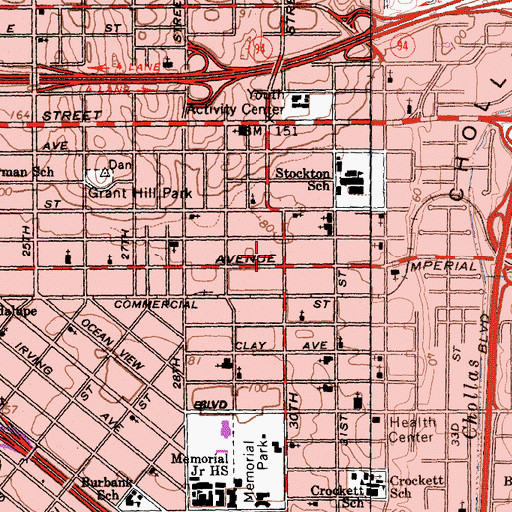 Topographic Map of In Time Christian Soldiers Fellowship Church, CA