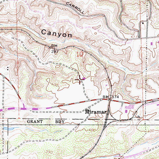 Topographic Map of Jerusalem Center for Biblical Study and Research, CA