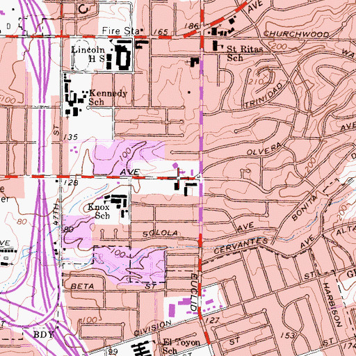 Topographic Map of Life Changing International Ministries, CA