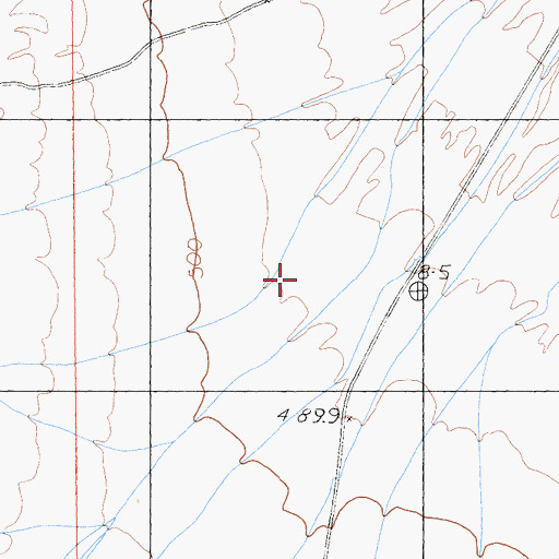 Topographic Map of Mclain Park, CA