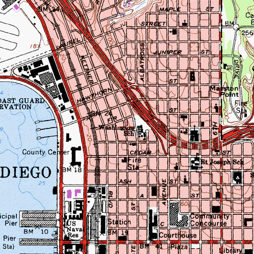 Topographic Map of Salomon Charter School, CA