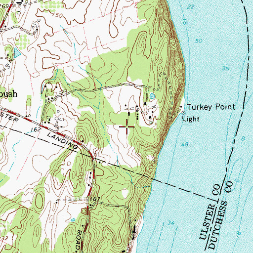 Topographic Map of Turkey Point State Open Space Area, NY