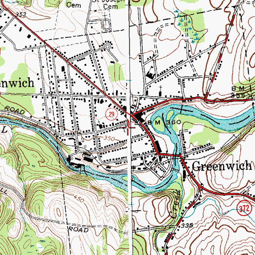 Topographic Map of United Presbyterian Church, NY