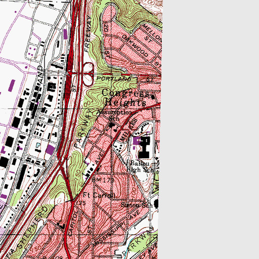 Topographic Map of National Childrens Center, DC