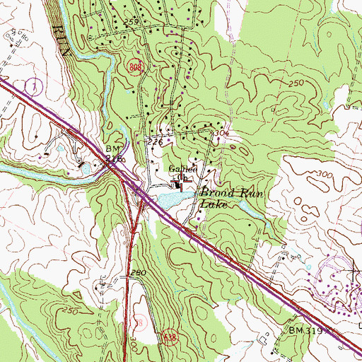 Topographic Map of A Childs Place at Galilee United Methodist Church, VA