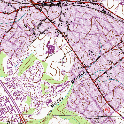 Topographic Map of Bohrer Park Activity Center, MD