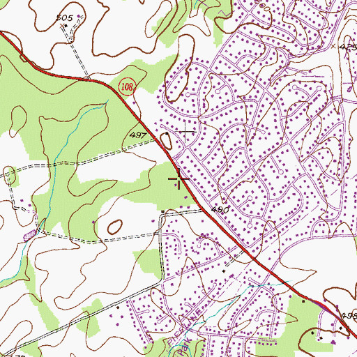 Topographic Map of Lutheran Church of the Good Shepherd, MD