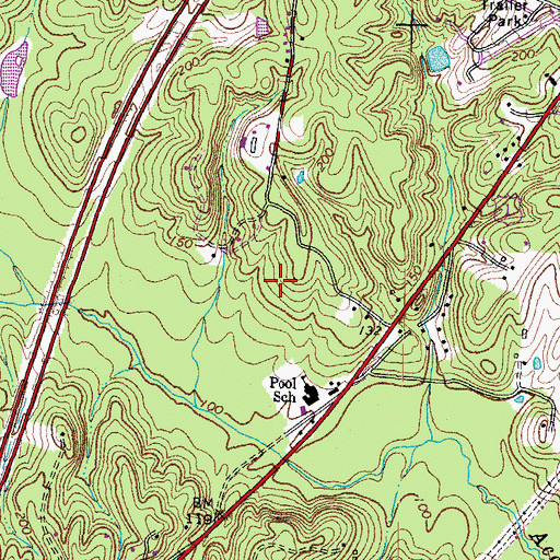 Topographic Map of Rappahannock Juvenile Center, VA