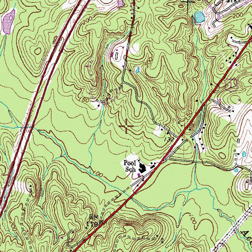 Topographic Map of Rappahannock Regional Jail, VA