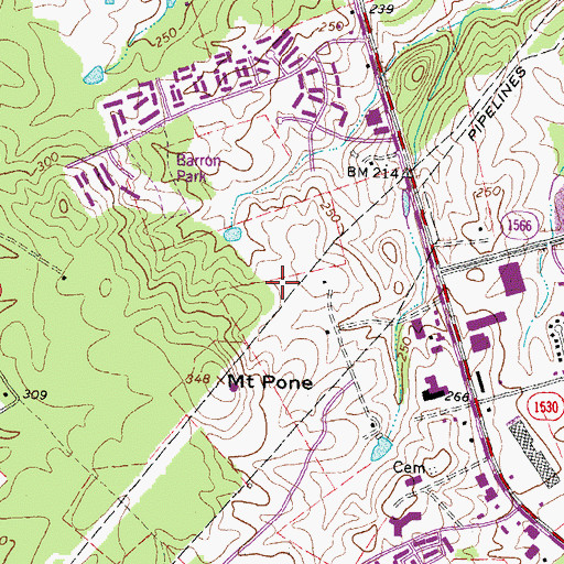 Topographic Map of Sudley North Government Center, VA