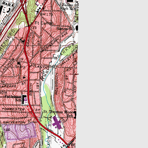 Topographic Map of Zenas Child Development Center 1, DC