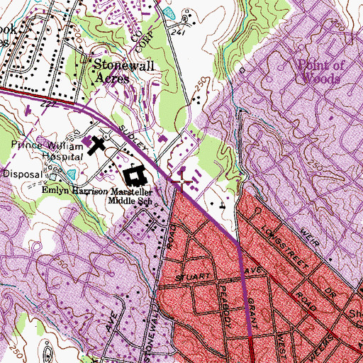 Topographic Map of Agape Gospel Mission, VA