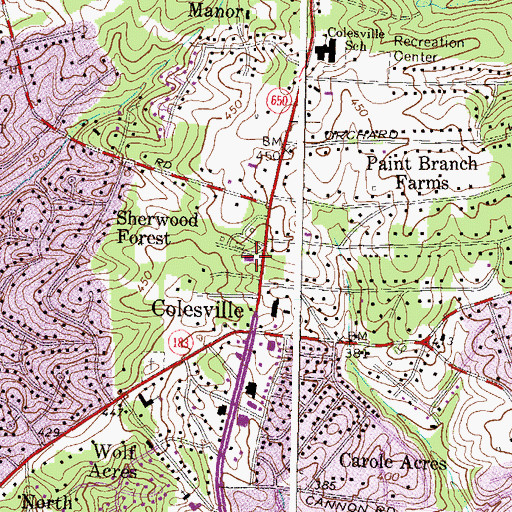 Topographic Map of Cambodian Buddhist Temple, MD