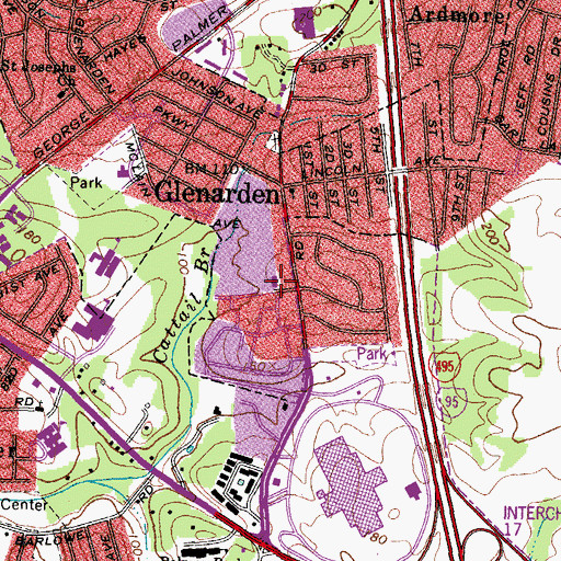 Topographic Map of Christ Mission Church, MD