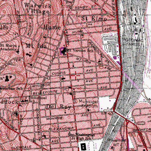 Topographic Map of Christian Community Center Church, VA