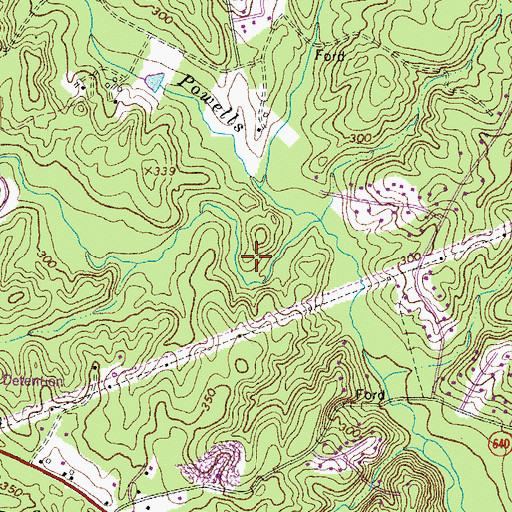 Topographic Map of Christus Victor Lutheran Church, VA