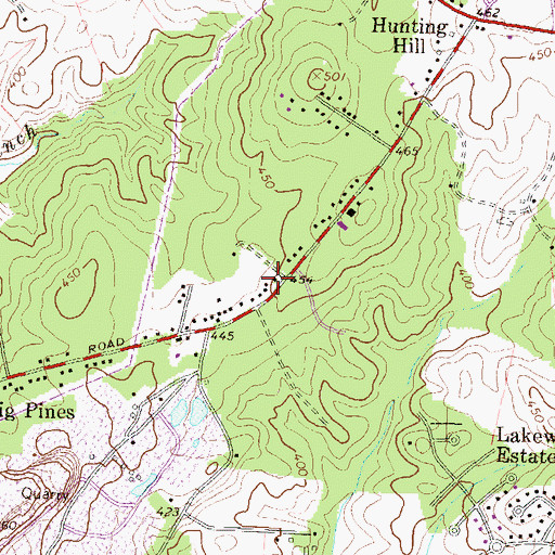 Topographic Map of Church of God of Prophecy, MD