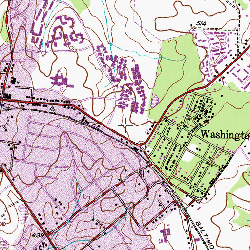 Topographic Map of Church of the Redeemer, MD