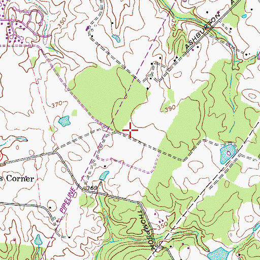 Topographic Map of Community of Faith United Methodist Church, VA