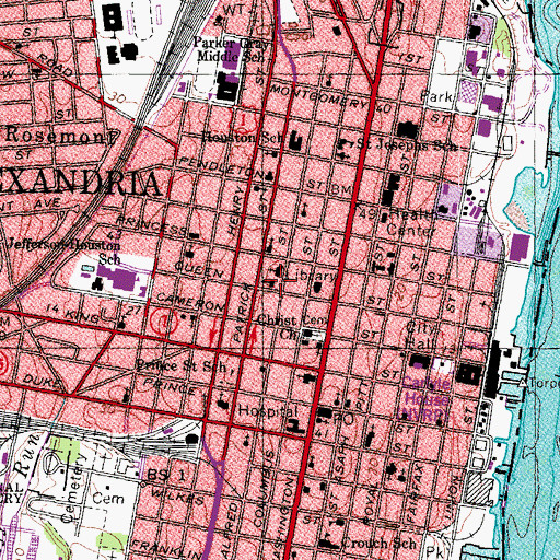 Topographic Map of Ebenezer Baptist Church, VA