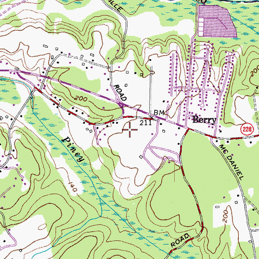 Topographic Map of First Baptist Church of Waldorf, MD