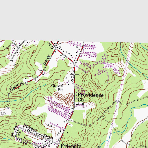 Topographic Map of Grace Assembly Church, MD