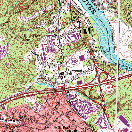 Topographic Map of Greater Praise Temple Ministries, VA