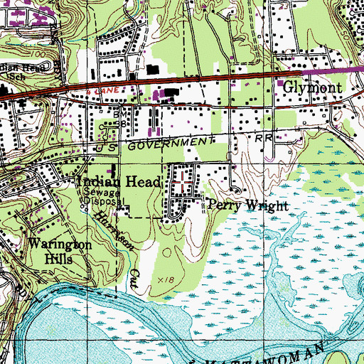 Topographic Map of Greater Spiritual Fellowship Community Church, MD