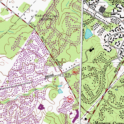 Topographic Map of Heritage Fellowship United Church of Christ, VA