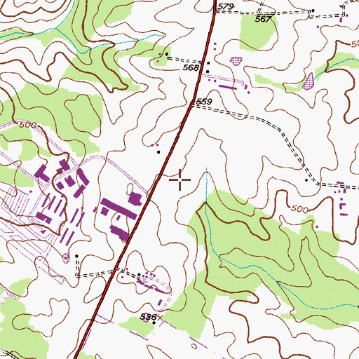 Topographic Map of Interdenominational Church of God, MD