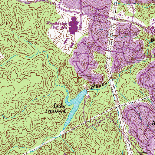 Topographic Map of Saint Elizabeth Ann Seton Church, VA