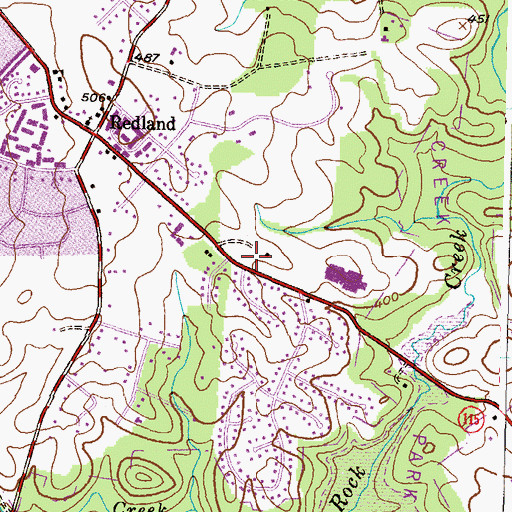 Topographic Map of Saint Francis of Assisi Catholic Church, MD