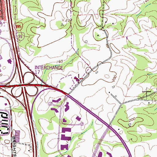 Topographic Map of Saint Josephs Parish Center, MD