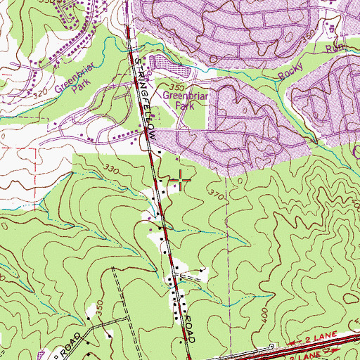 Topographic Map of Saint Paul Chung Catholic Church, VA