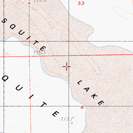 Topographic Map of Mesquite Lake, CA