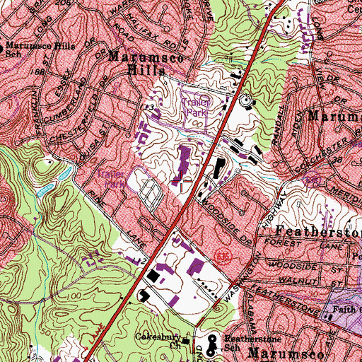 Topographic Map of Spirit of Truth Deliverance Church, VA