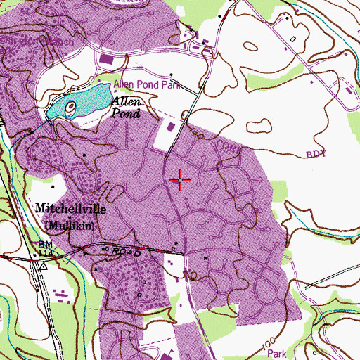 Topographic Map of Temple Soloh, MD