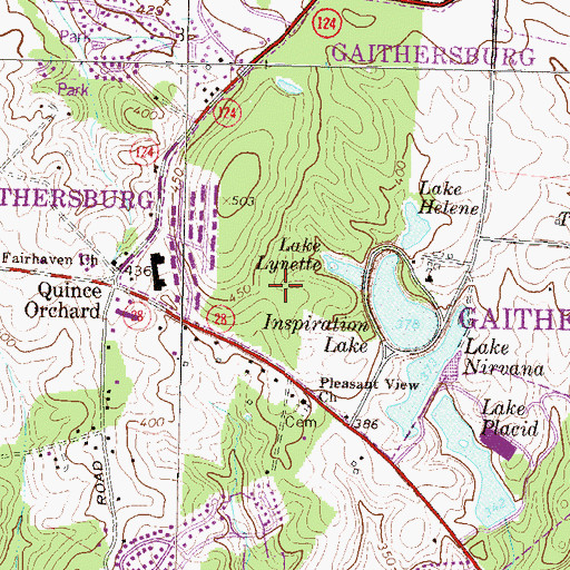 Topographic Map of The Church of Jesus Christ of Latter Day Saints, MD