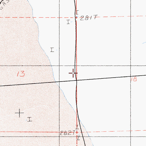 Topographic Map of Mesquite Spring, CA