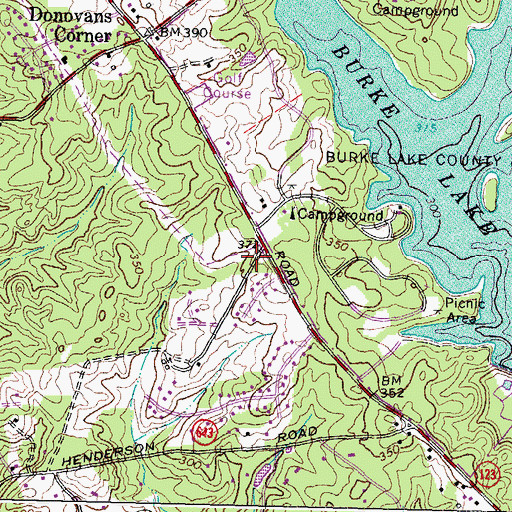 Topographic Map of Virginia Korean Baptist Church, VA