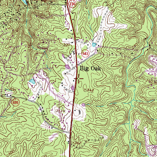 Topographic Map of Virginia Korean Seventh Day Adventist Church, VA