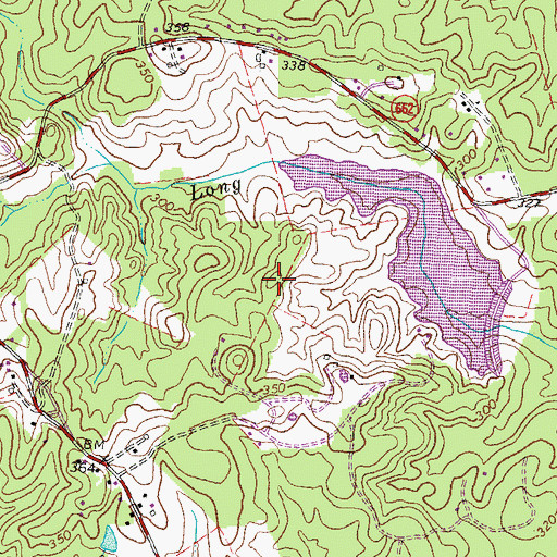 Topographic Map of Curtis Memorial Park, VA